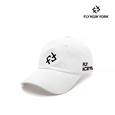 FLY NEW YORK 멀티로고 스트럭쳐 볼캡 화이트 FNEH2302_WHITE