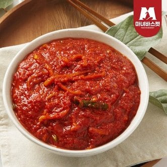 마녀바스켓 [예약배송] 국산 김장 김치양념 김치 속 1kg (절임배추 2~3kg양)