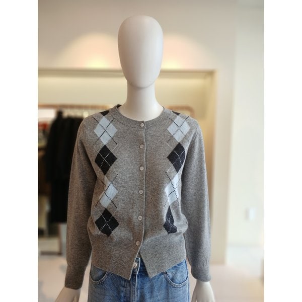 [여주점] 씨씨콜렉트 아가일패턴니트가디건 E261ksl101