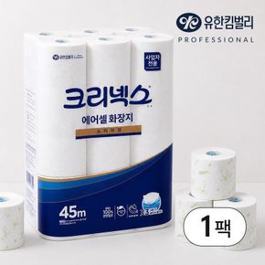 크리넥스 천연펄프 에어셀 화장지 프리미엄 45m 24롤 1팩 45090[36115970]