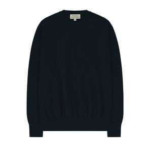 Essential Crew Neck Knit (Dark Navy)