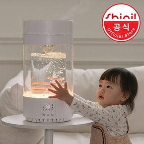 (선착순 100명ㅣ5% 쿠폰) 신일 3.5L 대용량 유리 물멍 가열식 가습기 신생아 아기 가습기
