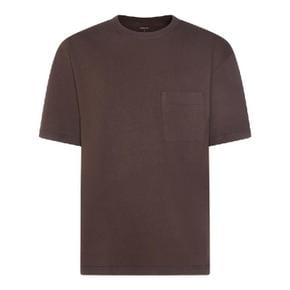 TS0010LJ1010BR512 BROWN COTTON T SHIRT