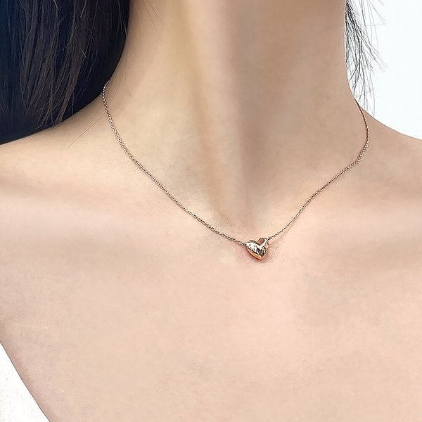 14K 엘로티 하트 목걸이NA0645