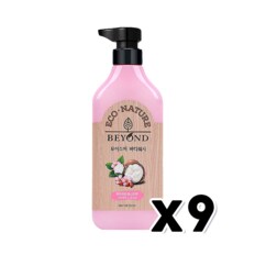 비욘드 모이스처바디워시 부드러운머스크향 300ml x 9개