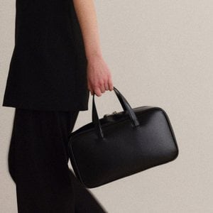 로서울 Large Tin square tote bag Glossy black