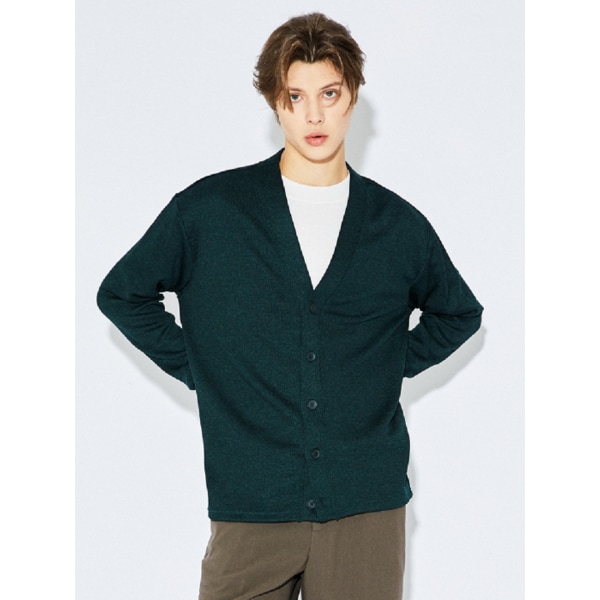 남성 사카리바 소재 카디건 (DK-GREEN)