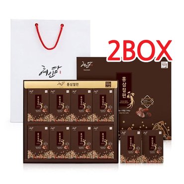  [혜인담]홍삼절편 20g*8개(쇼핑백증정) 2BOX