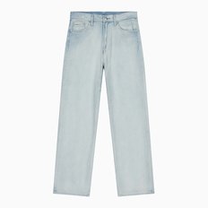 남성 배기핏 라이트블루 크레센트 데님(4RB947G)