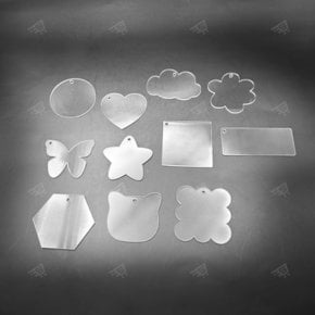 키링 만들기 제작 굿즈 DIY 부자재 단체 투명 비즈 핸드폰 인형 포토 대량 아크릴 미니