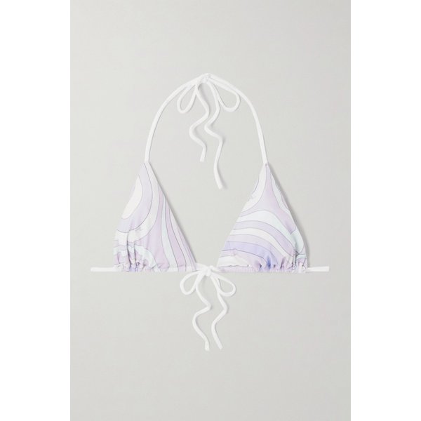 라벤더 스트레치 트라이앵글 비키니 탑 46376663162932310