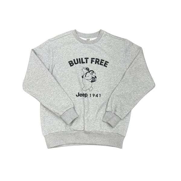 [여주점] 지프 BUILT FREE 베어 루즈핏 맨투맨 JQ1TSU894MG
