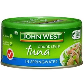 존웨스트 스프링워터 청크 참치 통조림 John West Tuna Chunks In Springwater 185g 4개