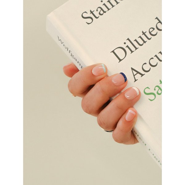 리유저블 네일팁 뉴트럴 프렌치(숏 스퀘어)