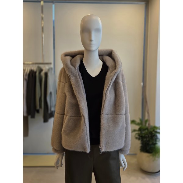 [여주점] [더 아이잗] 여성  페이크 후드 집업 점퍼(IRBA3FS241)