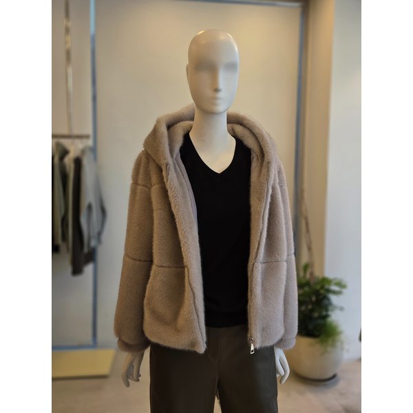 [여주점] [더 아이잗] 여성  페이크 후드 집업 점퍼(IRBA3FS241)