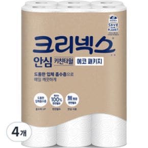 크리넥스 안심 키친타월 에코 패키지, 120매, 48롤