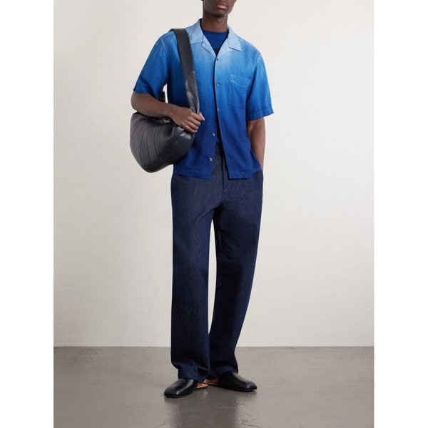 블루블루재팬 캠프 칼라 데그라데 위빙 셔츠 46376663162963381