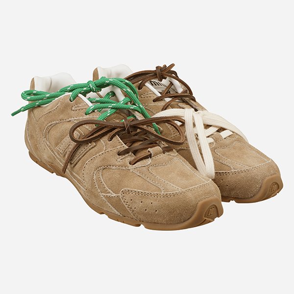 [시흥점] [미우미우 X 뉴발란스]5E165E Z5O F0379 스웨이드 스니커즈 에크루