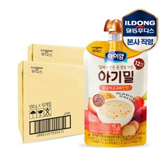 일동후디스 후디스 아이얌 아기밀 닭감자고구마 진밥 100g 20개