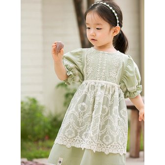 아림클로젯 싱그러운 꽃잎 - 아기 레이스 원피스