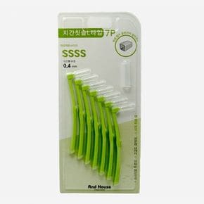 덴탈 치간 칫솔 치아 치실 이쑤시게 L형 7P 0.4mm