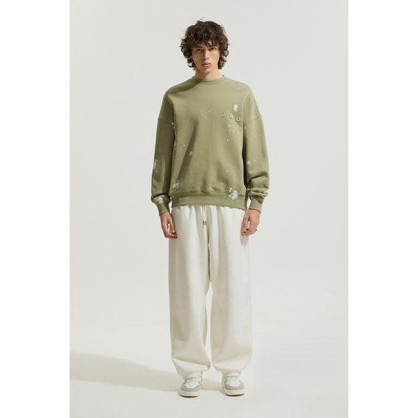 [여주점] [이로] 남성 LUTECE 페인팅 자수 로고 스웻셔츠 IQTSS25702KHX