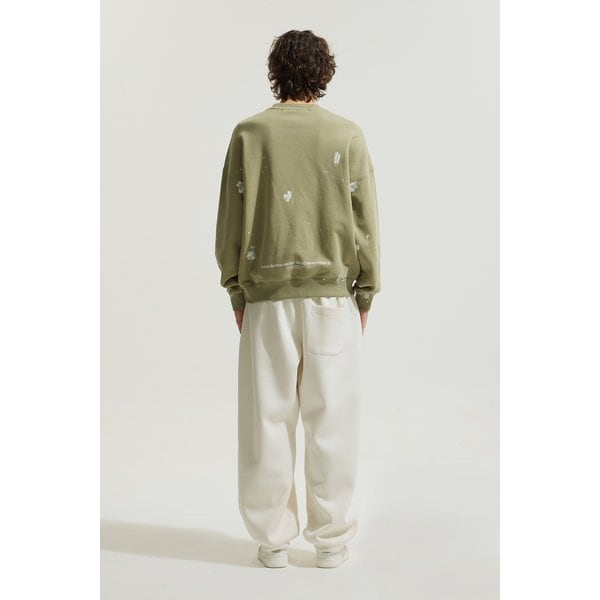 [여주점] [이로] 남성 LUTECE 페인팅 자수 로고 스웻셔츠 IQTSS25702KHX