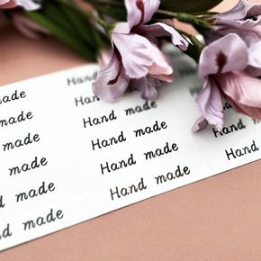 HAND MADE 스티커 D흰색 핸드메이드스티커 예쁜스티커