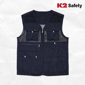 SAFETY 등산,작업,현장 조끼 21VE-615R(다크네이비)