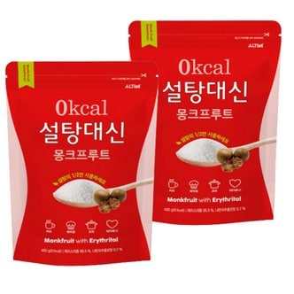 알티스트 설탕대신 나한과 몽크푸르트 400g x 2 설탕과 가장 비슷한 단맛