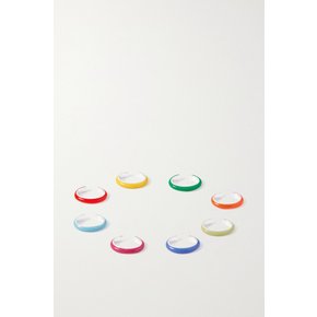 The Complete Set Unicorn Rainbow Set Of Eight Sterling Silver And Enamel Ear Cuffs 핑크