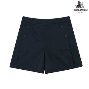 여성 5부 A라인 면터치 폴리 반바지 5704LZWP_NAVY