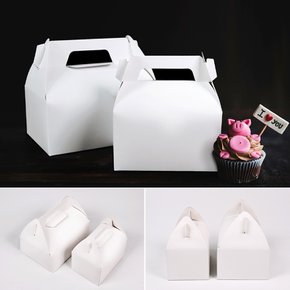 흰색 무지 조각케익 박스/케익박스/선물포장