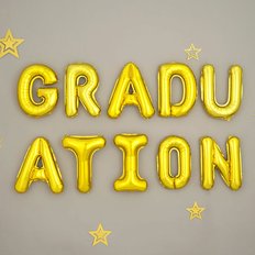 [원팩] 은박풍선세트 GRADUATION [골드]