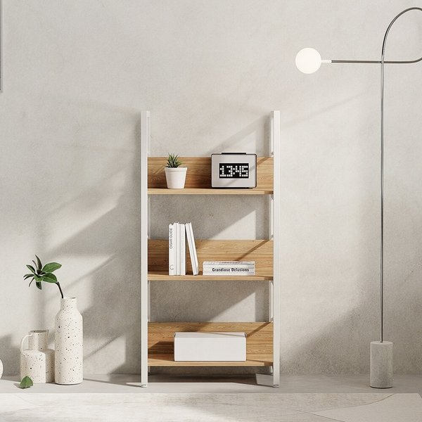 [숨결]롤링 철제 책장 3단 600-오픈형