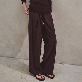 [25SS] 카밀라 드로스트링 트라우저 블랙