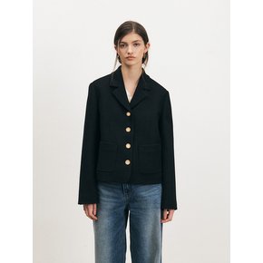 RTS COLLAR 4BUTTON TWEED JACKET _2COLORS