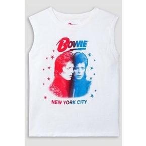 Bowie® The Strong and Silent Type printed cotton-jersey tank 화이트 1647597348327089