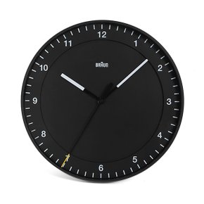 [브라운 BRAUN]  BC17B 무소음 클래식 라지 벽시계 30cm