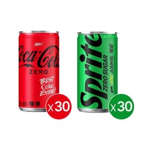 [공식]코크제로 190CAN X30 + 스프라이트 제로 190CAN X30 _ 분리배송