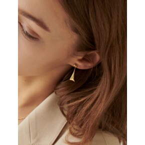 Crescendo Silver drop Earring Ie228 [Gold]