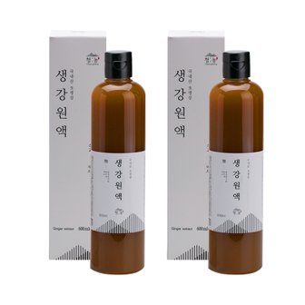 청농 생강원액 매운맛을 없앤 생강청 600ml x 2병