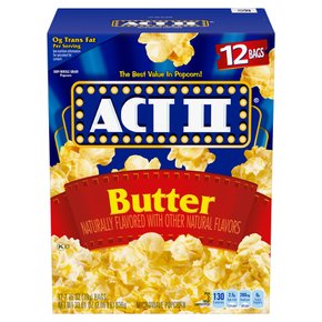 act two액트  II  액트  II  버터  전자레인지  팝콘  버터  팝콘  78.0g  12  캡슐
