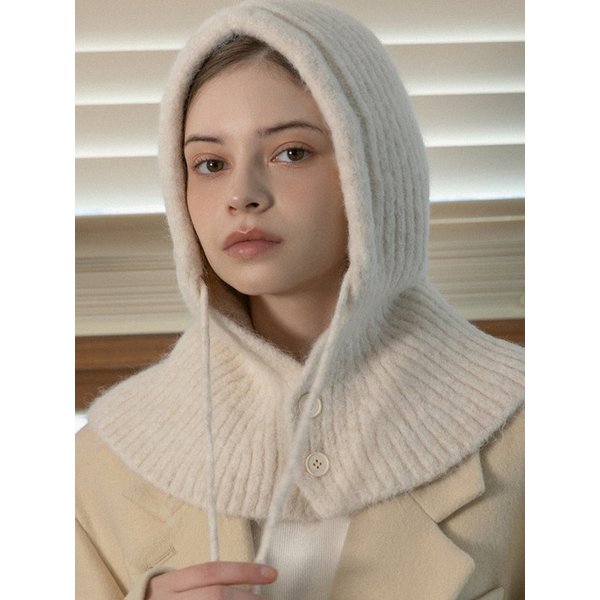 뉴버전 소프트 멜란지 후디 바라클라바 BA8027 5컬러