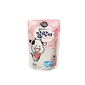 샤워메이트 말랑카우 말랑이 버블 핸드워시 딸기향 리필 250ml x1개