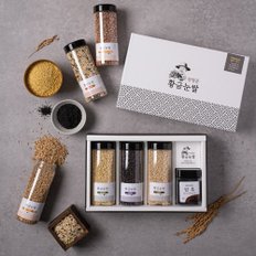 귀농10년의결실 프리미엄 잡곡선물세트 5호(서리태240g,귀리350g,찰수수,기장,각400g)