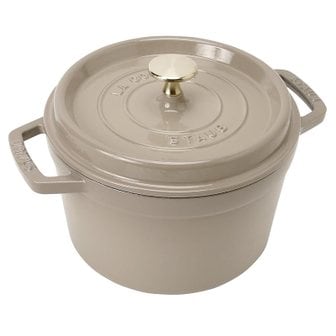  staub 스타우브 그랜드코콧 라운드 리넨 20cm 황동 손잡이 사양 크다 양손