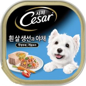 시저 흰살생선과 야채 캔 100g