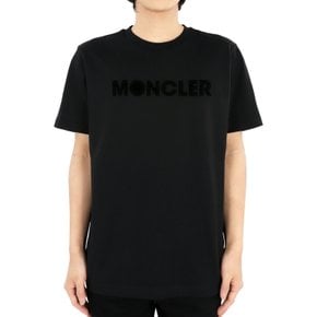 몽클레어 24 S/S 남성 베이스볼 레터링 로고 반팔(블랙) 8C00008 829HP 999